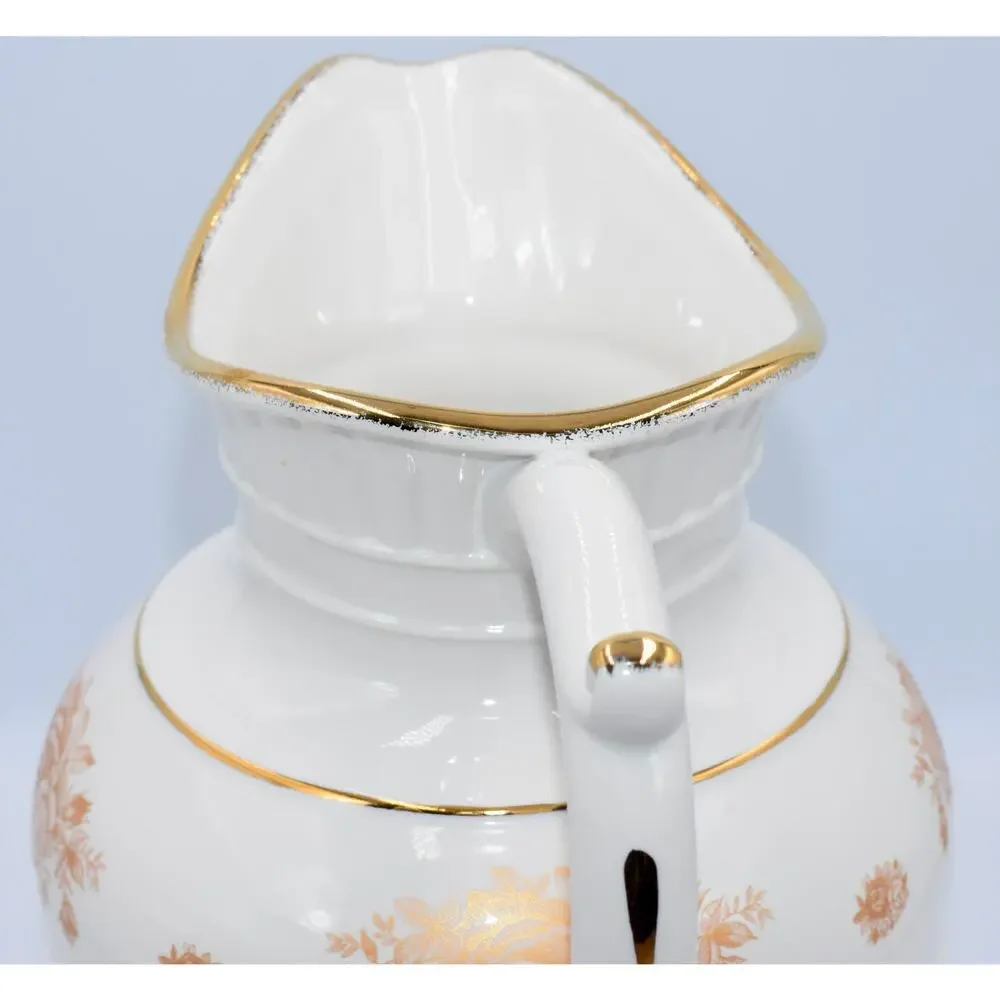 Royal Albert Old Country Roses Gold Trim Large Water Sweet Tea Pitcher Porcelain